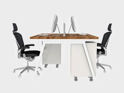 3d render marble dining table Illustrazione stock