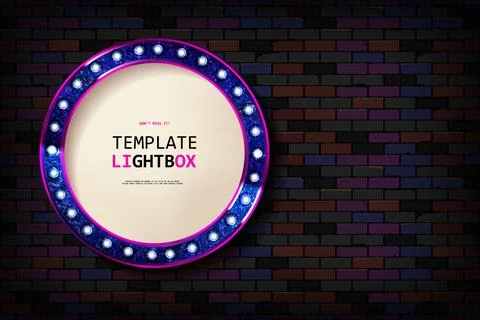 3D render Marquee light Stock Illustration