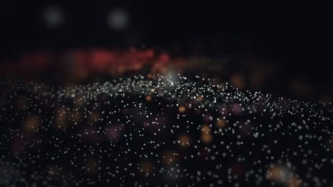 3D Render A mesmerizing, abstract visualization featuring dynamic, undulating Stock Footage 340297495