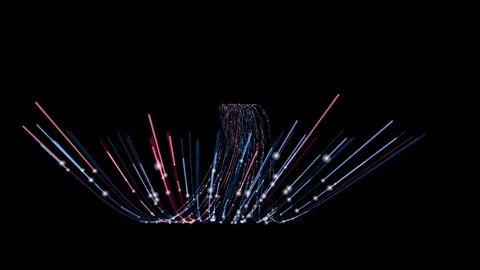 3D render A mesmerizing cosmic phenomenon unfolds as an abstract vortex of light Stock Footage 340300223