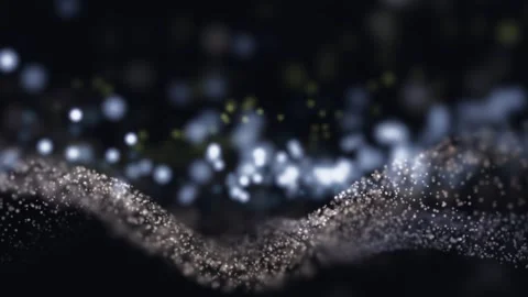 3D Render A mesmerizing digital animation unfolds in a dark cosmic environment, Stock Footage 340297451