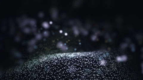 3D Render A mesmerizing, ethereal 3D render video unfolds in a dark, immersive Vídeo Stock 340297512