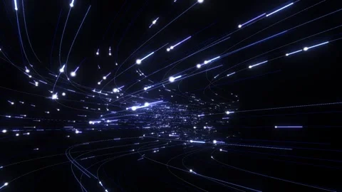 3D render A mesmerizing high-contrast 3D render of an abstract cosmic scene 库存影片 340300209
