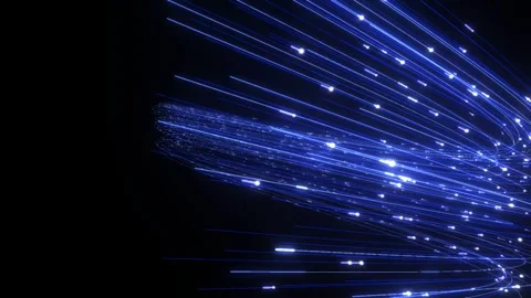 3D render A mesmerizing high-contrast 3D render featuring dynamic, abstract Stock-Footage 340300210