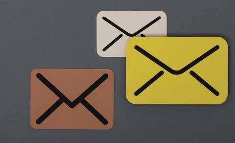 3D render of message online chat icons - Social Text Concept Illustrazione stock