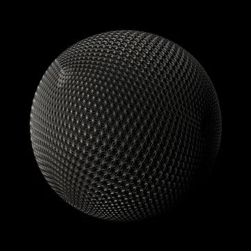 3d render metall background. Displacement surface. Random patterns extruded f Stockillustratie