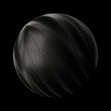 3d render metall background. Displacement surface. Random patterns extruded f Stock Illustration