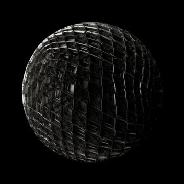 3d render metall background. Displacement surface. Random patterns extruded f Stock Illustration