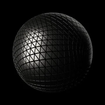 3d render metall background. Displacement surface. Random patterns extruded f Stock Illustration