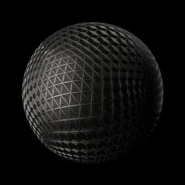 3d render metall background. Displacement surface. Random patterns extruded f Stock Illustration