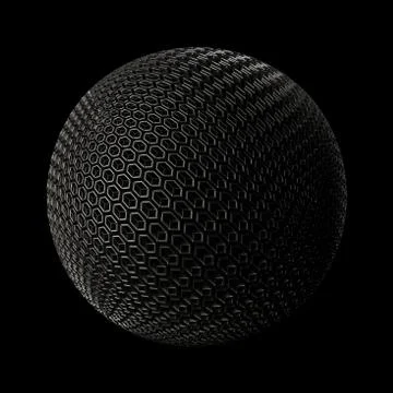 3d render metall background. Displacement surface. Random patterns extruded f Illustrazione stock