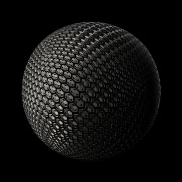 3d render metall background. Displacement surface. Random patterns extruded f Stock Illustration