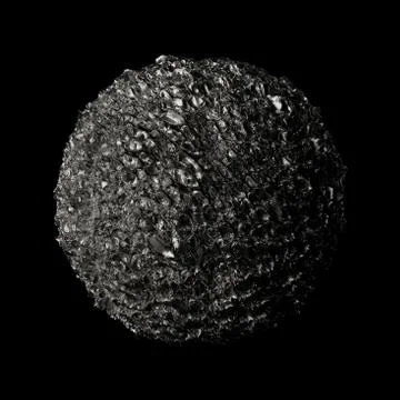 3d render metall background. Displacement surface. Random patterns extruded f Stock Illustration