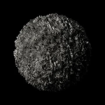 3d render metall background. Displacement surface. Random patterns extruded f Stock Illustration