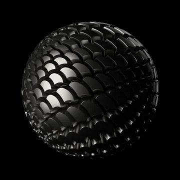 3d render metall background. Displacement surface. Random patterns extruded f Stock Illustration