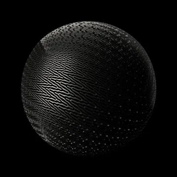 3d render metall background. Displacement surface. Random patterns extruded f Illustrazione stock