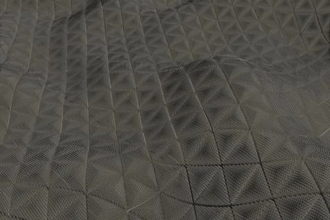 3d render metall background with reflections. Displacement surface. Random pa Stock Illustration