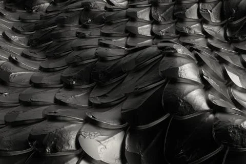 3d render metall background with reflections. Displacement surface. Random pa Stockillustratie