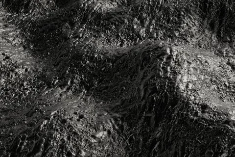 3d render metall background with reflections. Displacement surface. Random pa Stock Illustration