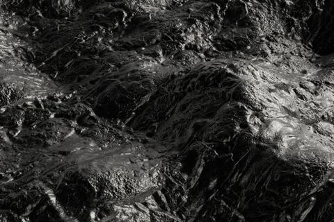 3d render metall background with reflections. Displacement surface. Random pa Stock Illustration