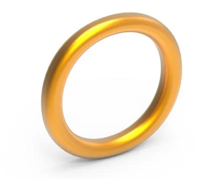 3D render metallic alphabet O 스톡 일러스트