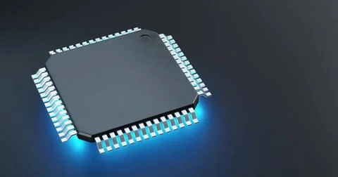 3d render of microchip or semiconductor chip with countries flag for suppl... 스톡 사진