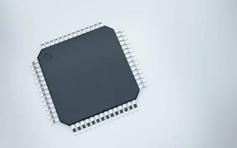 3d render of microchip or semiconductor chip, for computing. 3d render of ... Stock Photos