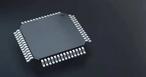 3d render of microchip or semiconductor chip with countries flag for suppl... 스톡 사진