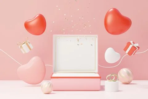 3d render minimal sweet scene with display podium for mock up and product b.. Stock Illustration