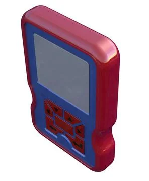 3d render of mobile cellphone pda phone 3d render of a mobile phone, cellu... Stock Photos