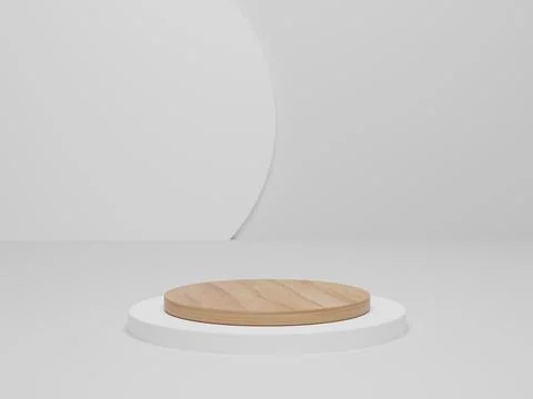 3D render. Mock up for show cosmetic product display, podium, stage pedestal. Stock Photos