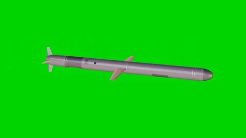 3d render model caliber rocket spinning on green screen Stockbeeldmateriaal 242592635