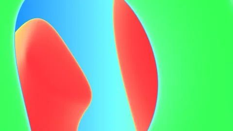 3d render modern abstract background. Vivid saturated color palette. Simple s Stock Illustration