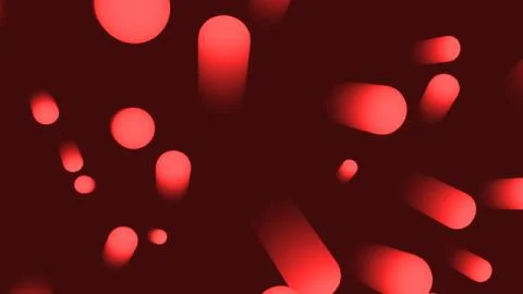 3d render modern abstract background. Simple shapes with gradient on it. Stock Illustration