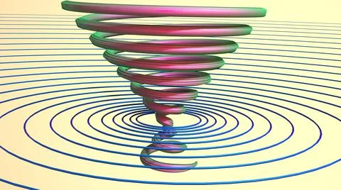 3D Render, modern abstract background, blue and purple gradient color line  Illustrazione stock