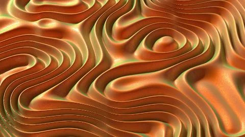 3D Render, modern abstract background, brown liquid abstract textured plane Stock Illustration