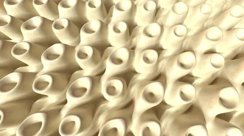 3D Render, modern abstract background, white abstract shape object Illustrazione stock