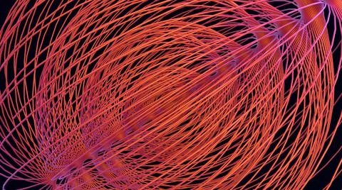 3D Render, Modern Abstract Background, purple round shape lines circular pattern Stock Illustration