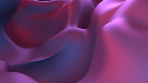 3d render modern abstract fluid noise background. Deformed surface with smoot Stock Illustration