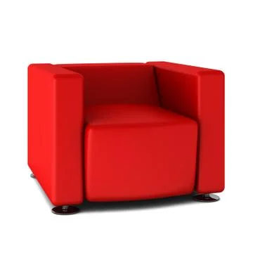 3d render of modern armchair Stock Illustration