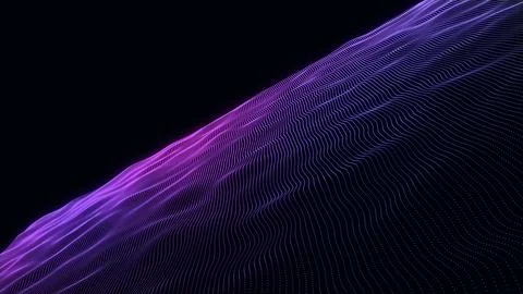 3D render of a modern background with flowing particles. Network communicat.. 스톡 일러스트