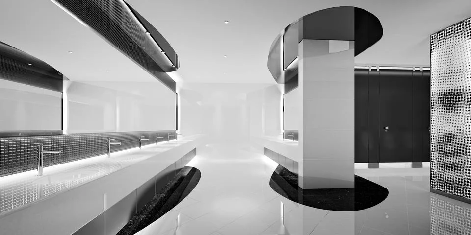 3d render of modern bathroom Stock Illustration