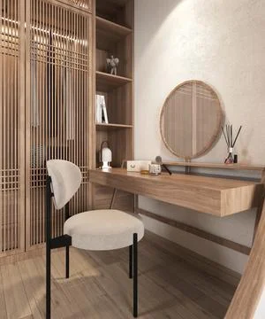 3d Render of Modern Bedroom Stock Illustration
