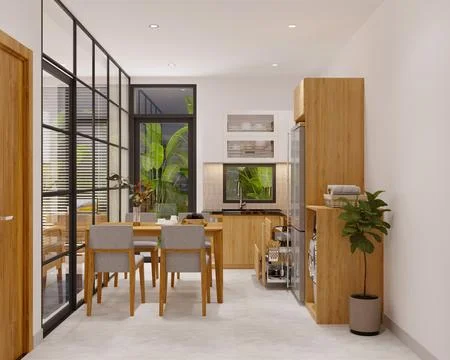 3d Render of Modern Bedroom Stock Illustration