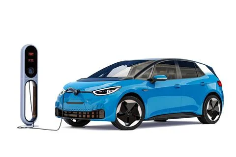 3d render of modern electric car Stock Illustration