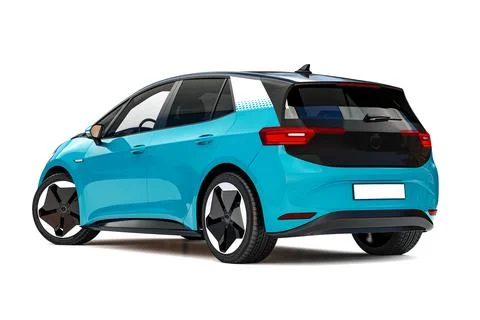 3d render of modern electric car Stock Illustration