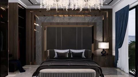 3D Render Modern House Design Stock-Footage 214222617