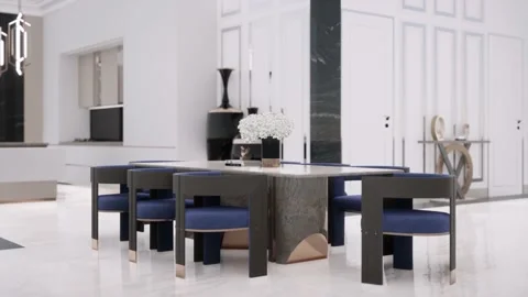 3D Render Modern House Design Stock Footage 214225204