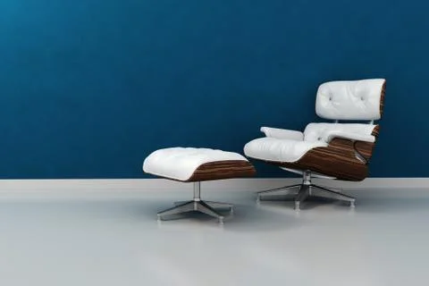 3d render of a modern interior design Illustrazione stock