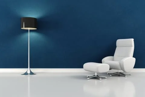 3d render of a modern interior design Stock-Illustration